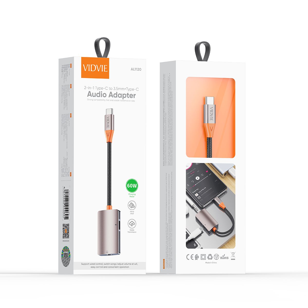 Type C to 3.5mm+Type C