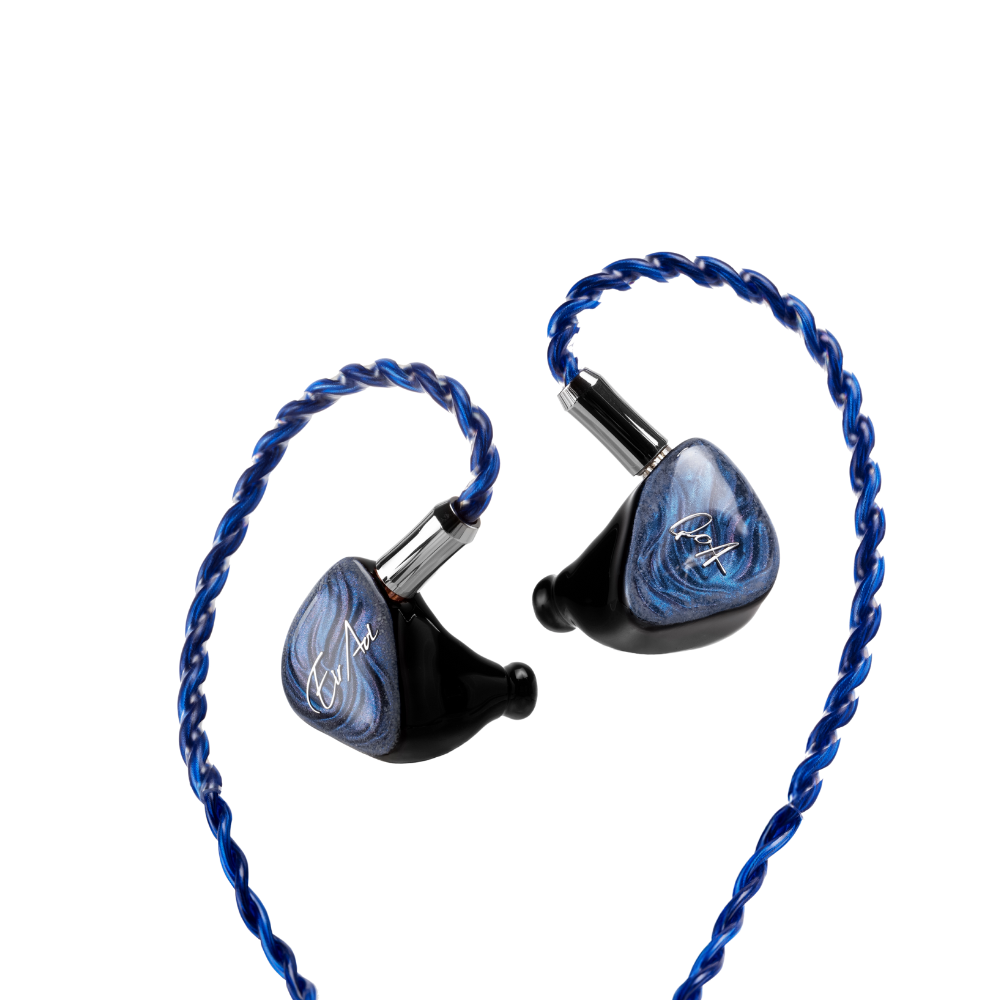 QoA Misty Blue 有線イヤホン【美品・おまけイヤーピース付】 QoA Misty Blue | Premium Hybrid IEM with 2DD + 2BA Drivers for