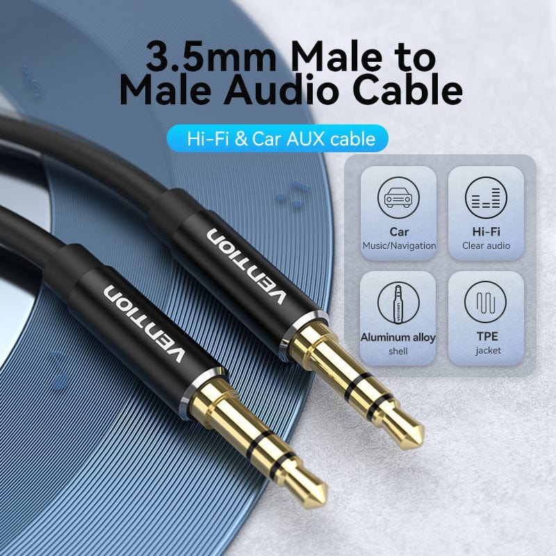 3.5mm to 3.5mm AUX Cable (Straight Plug)