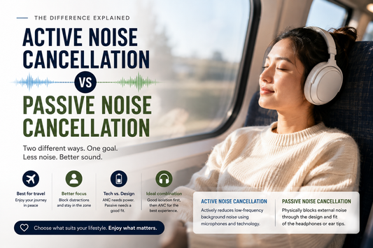 Active Noise Cancellation vs Passive Noise Cancellation: What’s the Difference?