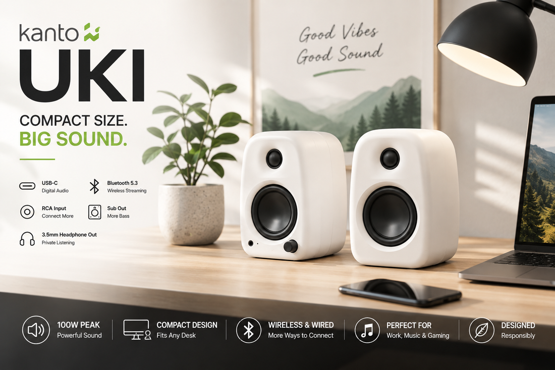Kanto UKI: Compact Desktop Speakers Designed for Everyday Listening