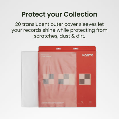 TT-CS20 Vinyl Record Cover Sleeves 20 Pack