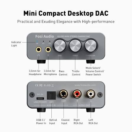 K5 Pro Mini Gaming DAC & Headphone Amp