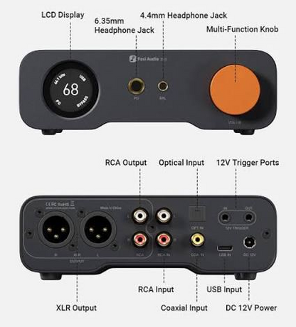 ZH3 Desktop DAC Headphone Amp & Preamp